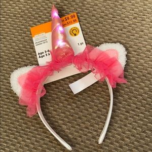 New unicorn head band - Lights up!